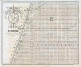 1887 Map of Boca Grande Lee County Florida