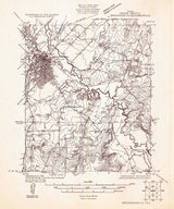 1925 Topo Map of Brownwood Texas