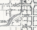 1858 Map of Chambersburg Franklin County Pennsylvania