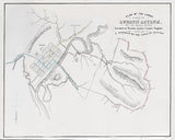 1863 Map Plan of Weston Lunatic Asylum Lewis County West Virginia