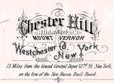 1890 Map of Chester Hill Mount Vernon Westchester County New York