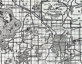 1920 Map of Orange County Florida Orlando