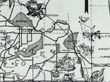 1920 Map of Orange County Florida Orlando