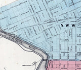 1862 Map of Reading Berks County Pennsylvania