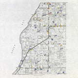 1890s Town Map of Union Door County Wisconsin