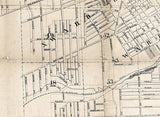 1858 Map of Cleveland Cuyahoga County Ohio