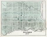1872 Town Map of Milford Pike County PA