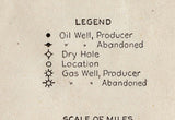 1916 Oil & Gas Well Map of Jackson Vinton Pike Scioto and Gallia County Ohio