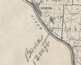 1916 Oil & Gas Well Map of Lawrence Scioto and Gallia County Ohio
