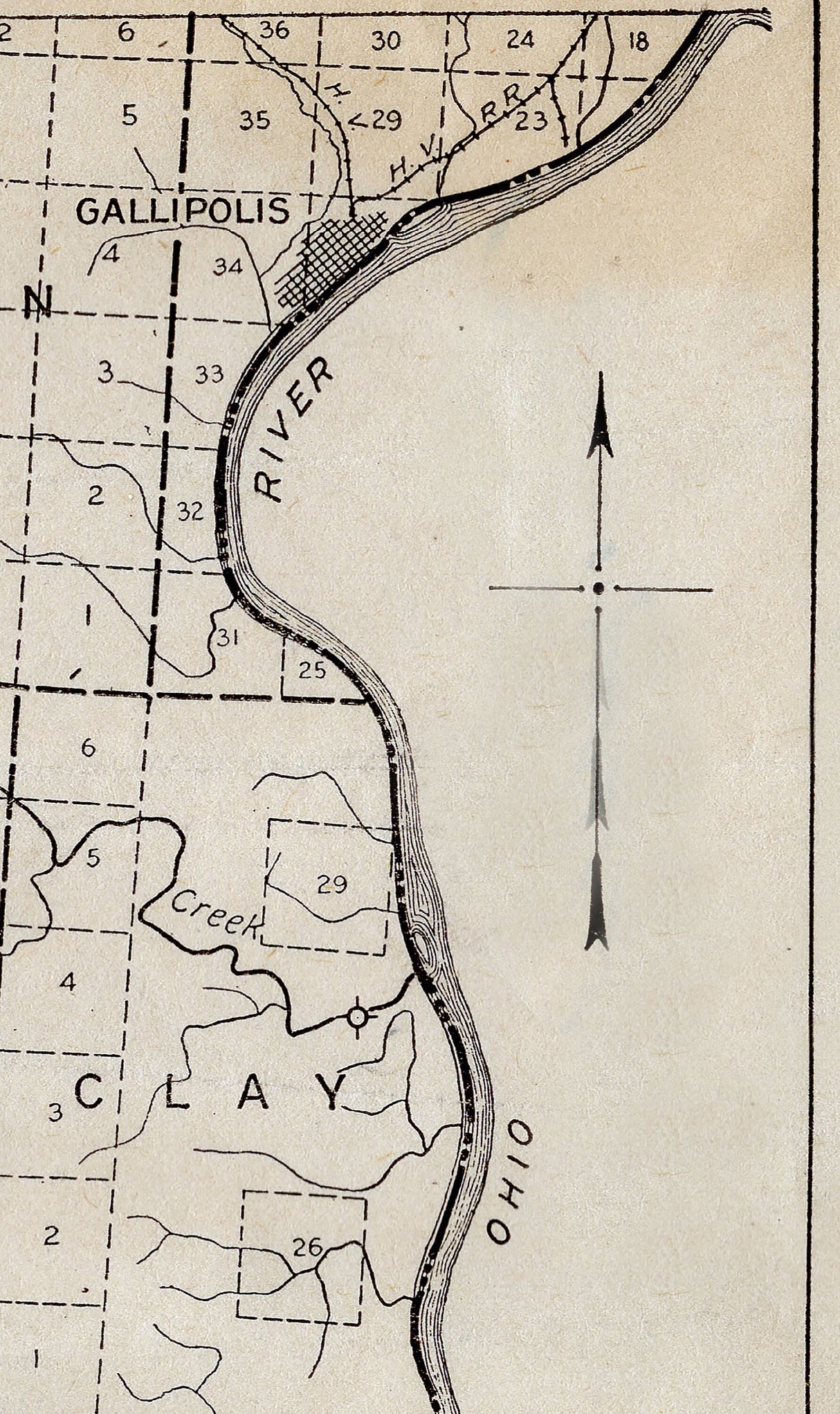 1916 Oil & Gas Well Map of Lawrence Scioto and Southwestern Gallia County Ohio