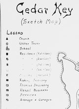 1900 Map of Cedar Key Florida