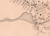 1871 Map of Durham Strafford County New Hampshire