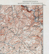 1903 Topo Map of Masontown PA Quadrangle Carmichaels Ceylon