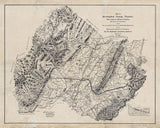 1877 Map of Rockingham County Virginia Coal and Iron Lands