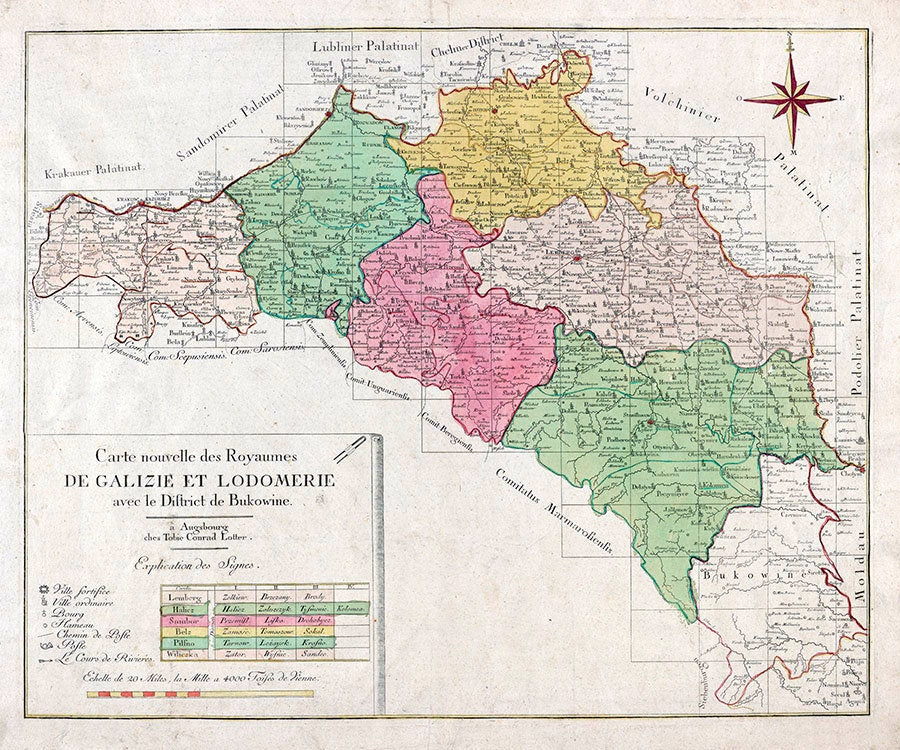 1701 Map of Galicia