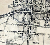 1858 Map of Frederick City Frederick County Maryland