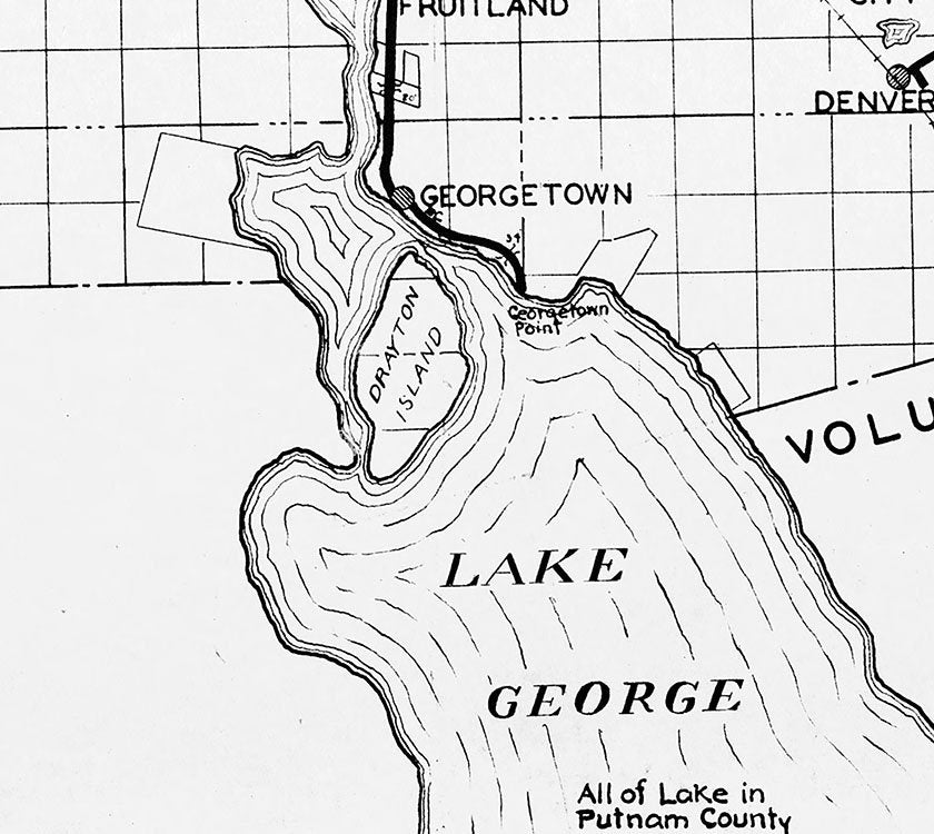 1934 Map of Putnam County Florida