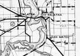 1934 Map of Putnam County Florida