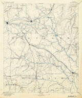 1894 Topo Map of Eastland Texas