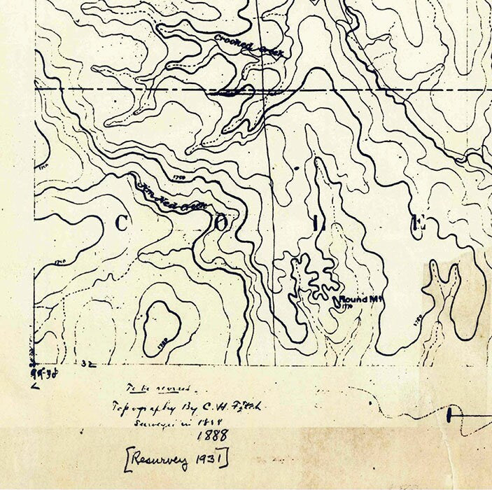 1931 Topo Map of Baird Texas Callahan County