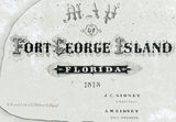 1878 Map of Fort George Island Florida