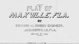1911 Map of Maxville Florida Jacksonville