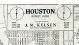 1913 Map of Houston Texas
