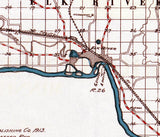 1913 Map of Sherburne County Minnesota