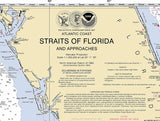 2012 Nautical Map of the Straits of Florida and Bahamas