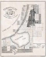 1887 Map of Runnymede Florida