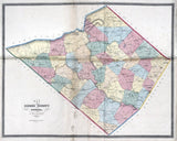 1862 Map of Berks County Pennsylvania