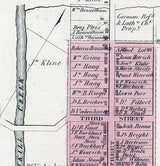 1862 Map of Bernville Berks County Pennsylvania