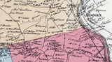1862 Map of Penn Centre and Bern Townships Berks County Pennsylvania