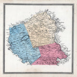 1862 Map of Penn Centre and Bern Townships Berks County Pennsylvania