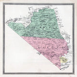 1862 Map of Tulpehocken and Marion Townships Berks County Pennsylvania