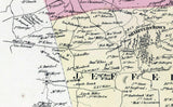 1862 Map of Upper Tulpehocken and Jefferson Townships Berks County Pennsylvania