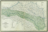 1864 Topo Map of Galicia Austro Hungarian Empire Galizien