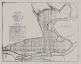 1891 Map of Marlinton Pocahontas County West Virginia