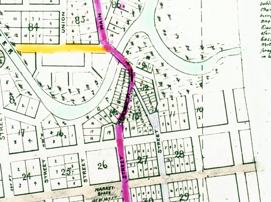 1838 Town Map of Southport Kenosha County Wisconsin