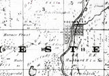 1858 Map of Rochester Township Racine County Wisconsin