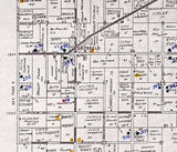 1890s Town Map of Brussels Door County Wisconsin