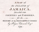 1794 Map of Jamaica