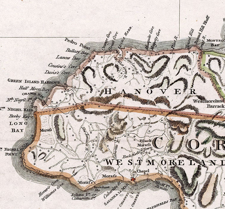 1794 Map of Jamaica