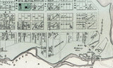 1872 Town Map of Milford Pike County PA