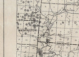 1916 Oil & Gas Well Map of Jackson Vinton Pike Scioto and Gallia County Ohio