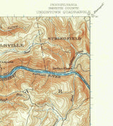 1931 Topo Map of Uniontown Pennsylvania Fayette County Brownfield