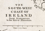 1764 Map of The South West Coast of Ireland