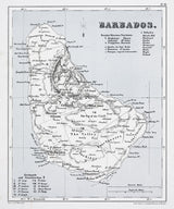 1860 Map of Barbados