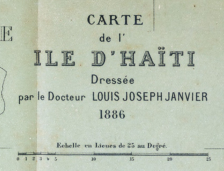 1886 Map of Haiti
