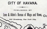 1900 Map of Havana Cuba